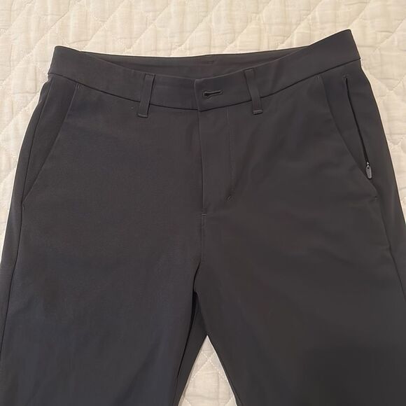 NWOT Lululemon Black Commission Slim-Fit Pant 39" Length Warpstreme, Size 30 - Picture 5 of 14
